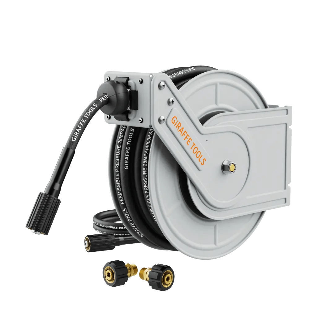Retractable Pressure Hose Reel-1/4in - Get it from Bo