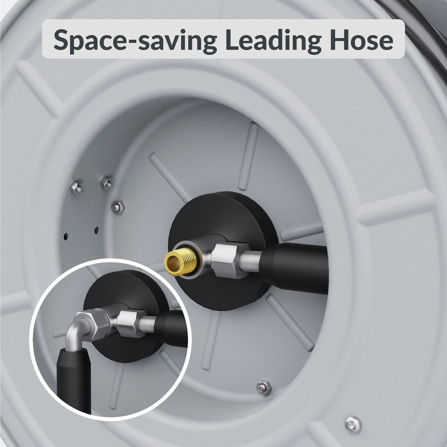 Retractable Pressure Hose Reel-1/4in - Get it from Bo