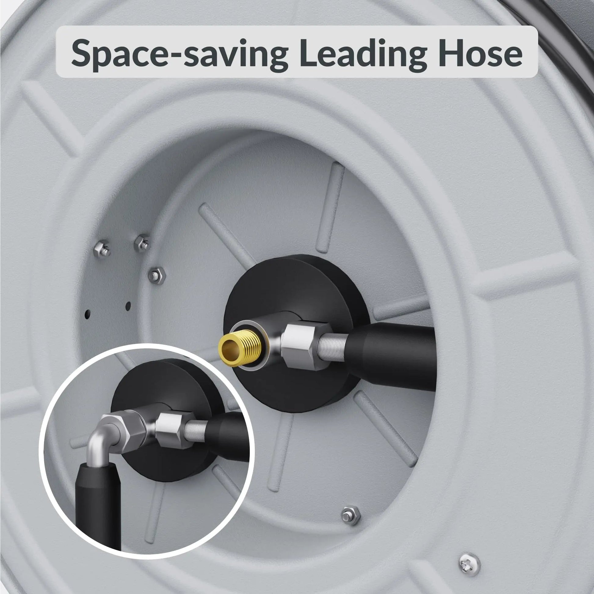 Retractable Pressure Hose Reel-1/4in - Get it from Bo