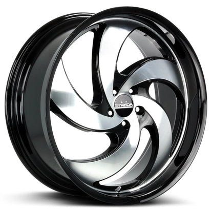 Retro 5 Gloss Black Machined - Get it from Bo