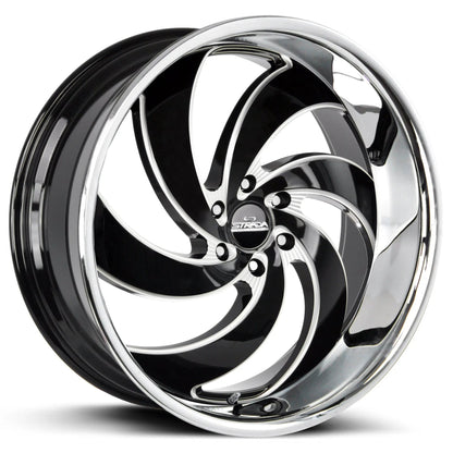 Retro 6 Gloss Black Milled Stainless Steel Lip - Get it from Bo
