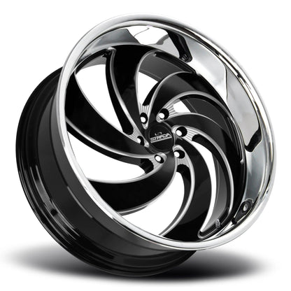 Retro 6 Gloss Black Milled Stainless Steel Lip - Get it from Bo