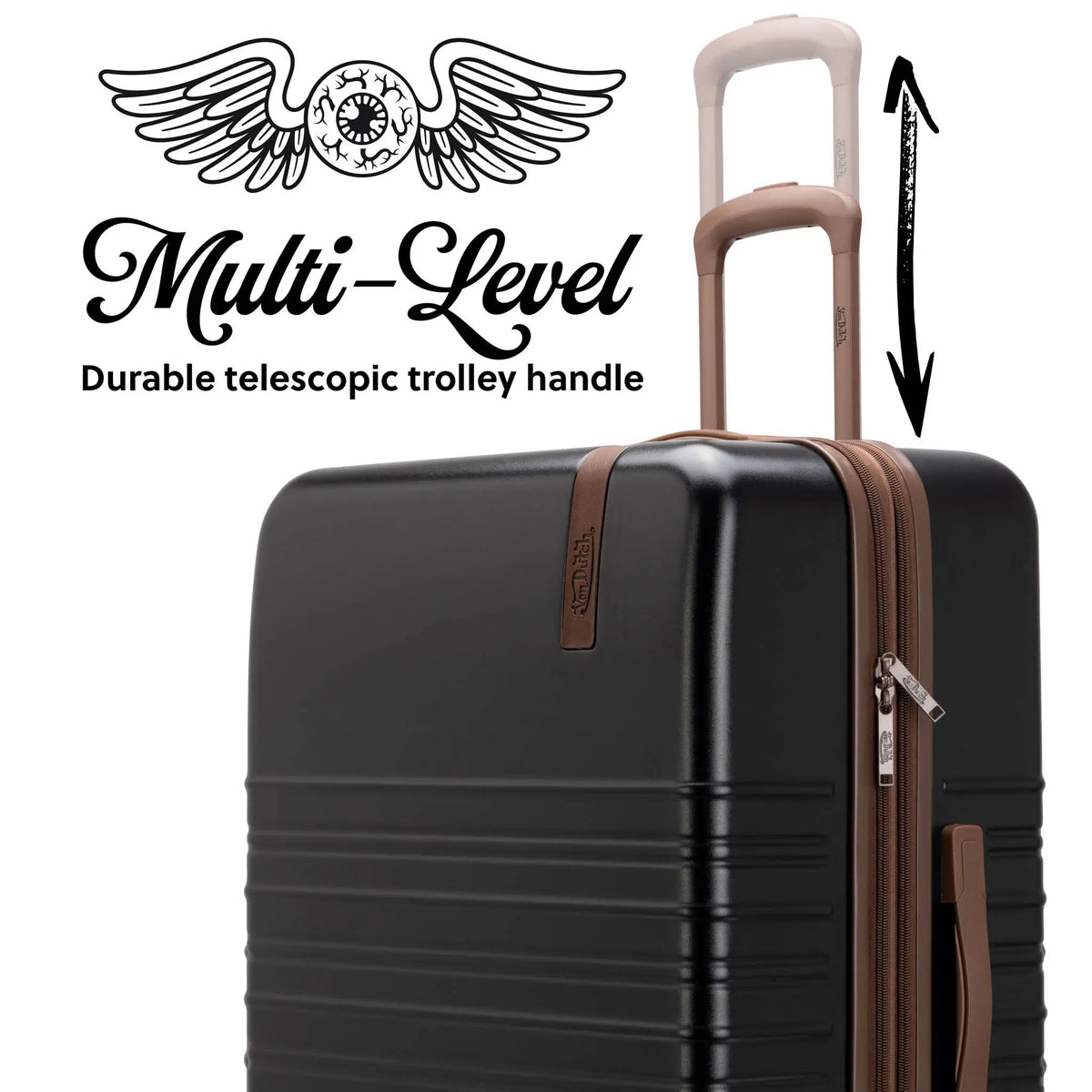 Retro Trek 3-Piece Expandable Hardside Spinner Luggage Set - Get it from Bo
