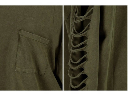 Ripped Long-Sleeve Pullover Top - Get it from Bo