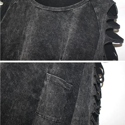 Ripped Long-Sleeve Pullover Top - Get it from Bo