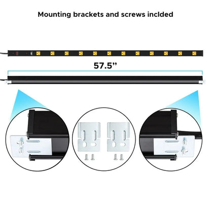 CRST 4.2" Wide Spaced 12 Outlets Mountable Metal Power Strip Surge Protector, 15FT Power Cord, Mounting Brackets Included - Get it from Bo