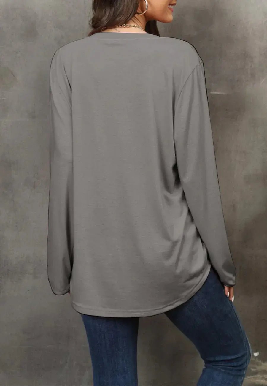 Round Neck Loose Fit Sweater - Get it from Bo