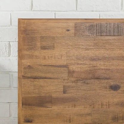 Rustic FarmHome Low Profile Pine Slatted Platform Bed in King - Get it from Bo