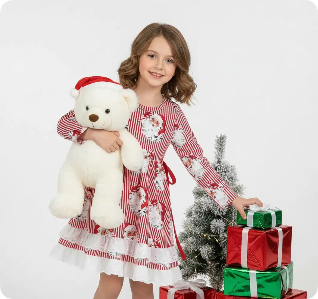 Santa stripe dress - Get it from Bo