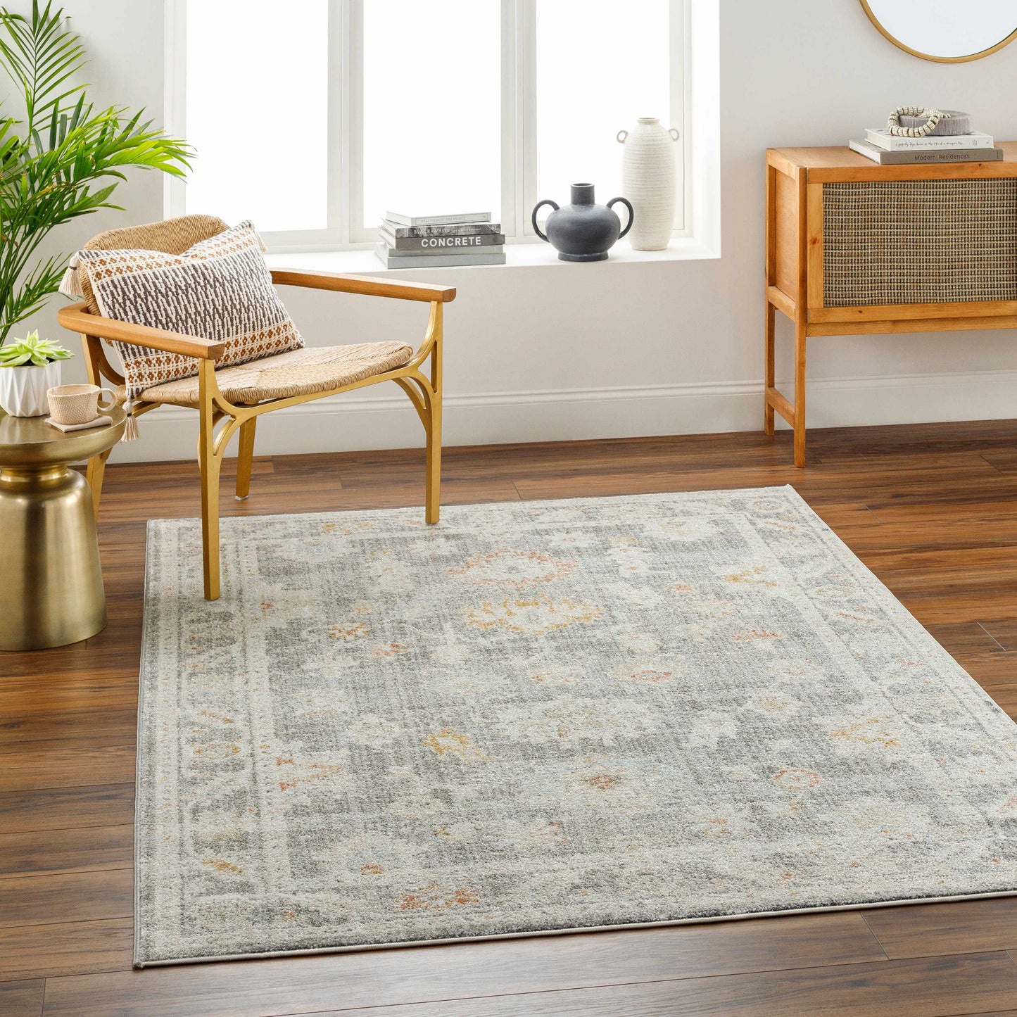 Ixtli Green & gold Area Rug - Clearance