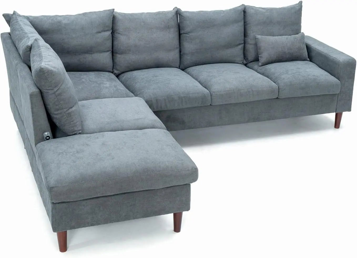 Sectional Sofa Grey Left Facing Chaise Living Room - Get it from Bo