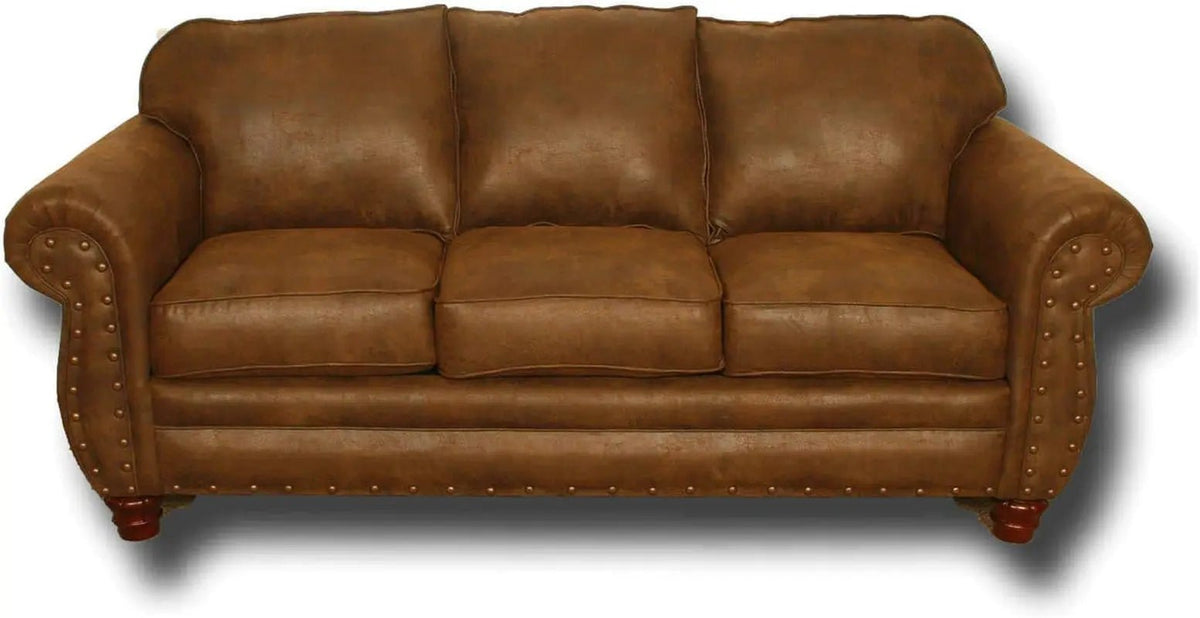 Sedona 4 Piece Leather Look Microfiber Sofa Set With Loveseat Chair Ottoman - Get it from Bo