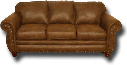 Sedona 4 Piece Leather Look Microfiber Sofa Set With Loveseat Chair Ottoman - Get it from Bo