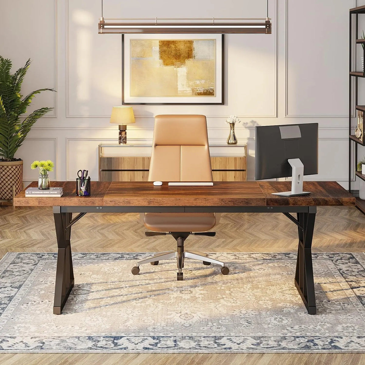 Seventy Inch Executive Desk For Office Workstation - Get it from Bo