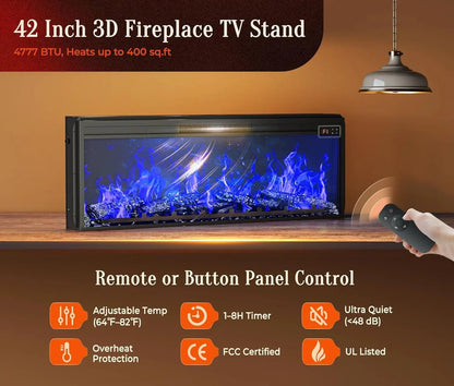 SeventyInch Distressed White Electric Fireplace TV Console - Get it from Bo
