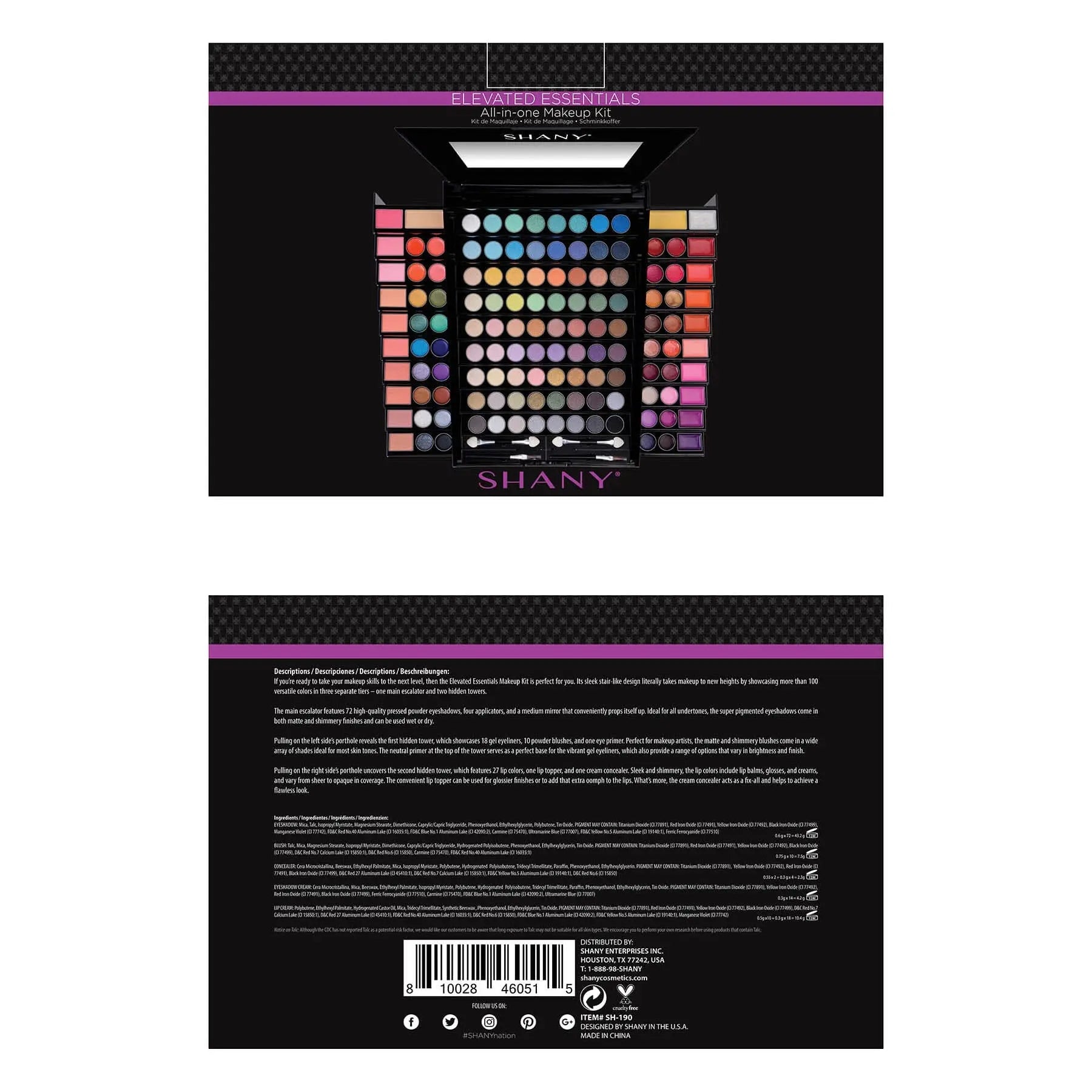 Elevated Essentials Makeup Set - All-in-One Makeup Kit SHANY