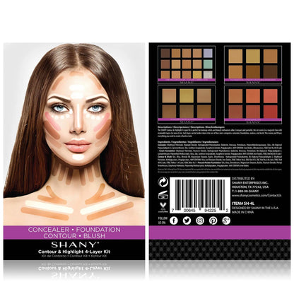 4-Layer Contour and Highlight Makeup Kit SHANY