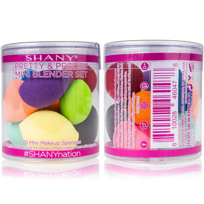 Pretty & Precise Mini Blender Set of 10 Sponges SHANY