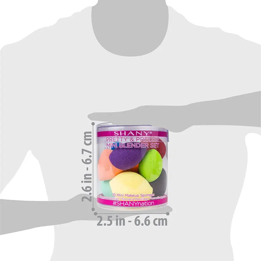 Pretty & Precise Mini Blender Set of 10 Sponges SHANY