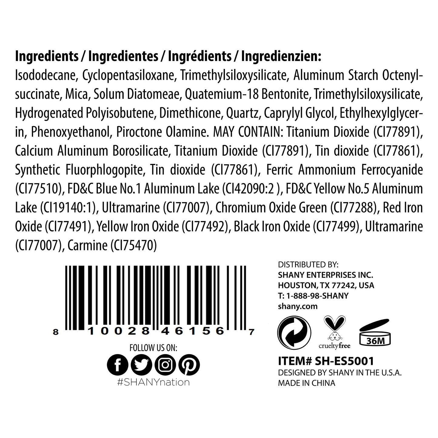 Liquid Eyeshadow Eye Makeup SHANY