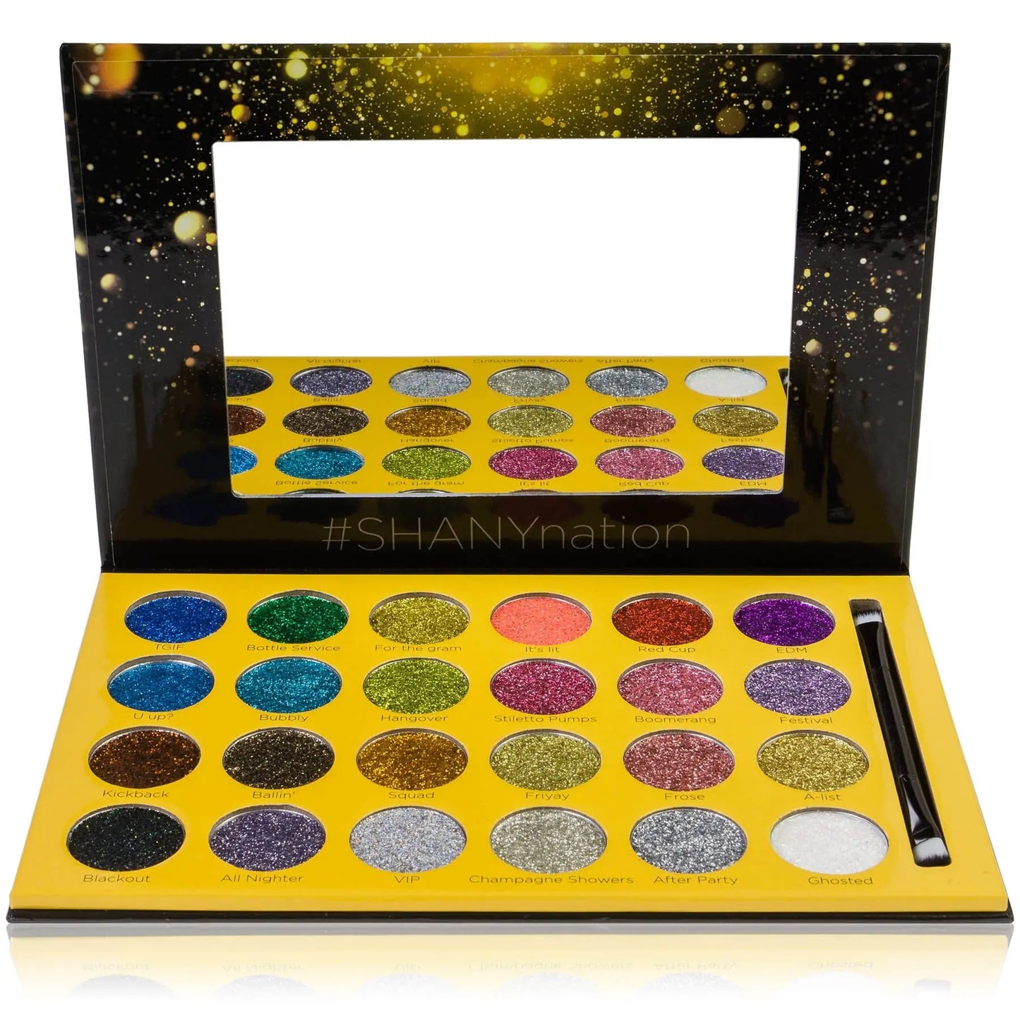 RSVParty Glitter Palette - 24 Pressed Glitter Pigments for Face and Body SHANY