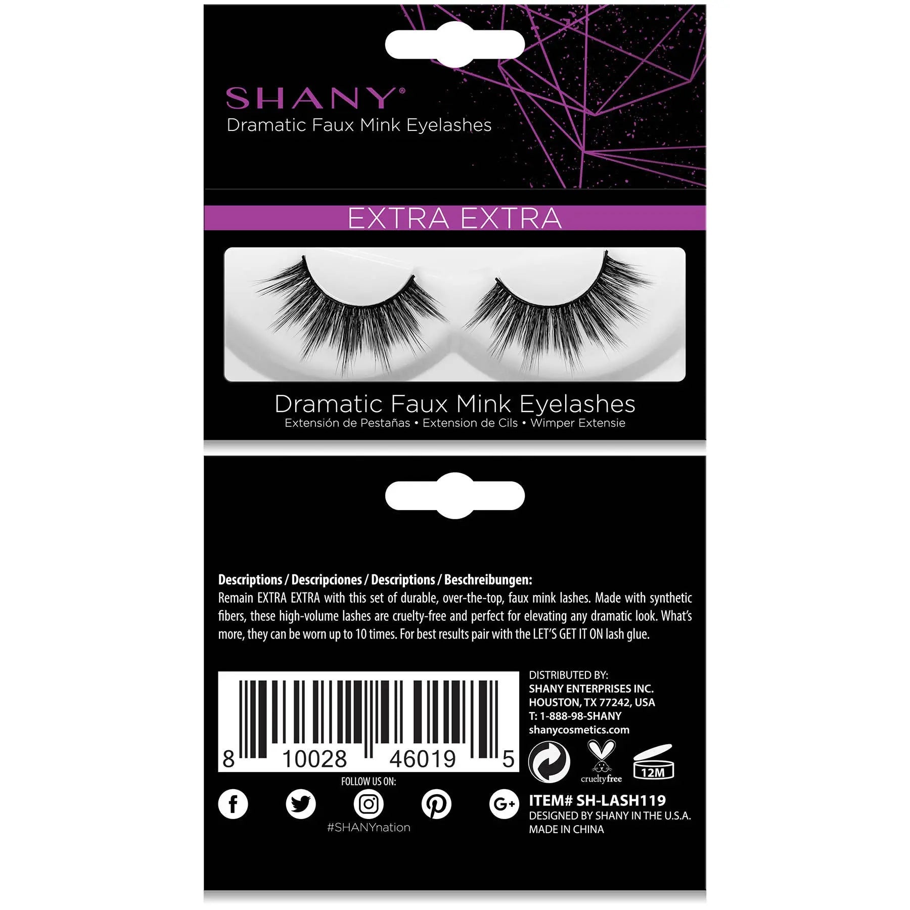 Classic Faux Mink 3D Eyelashes SHANY