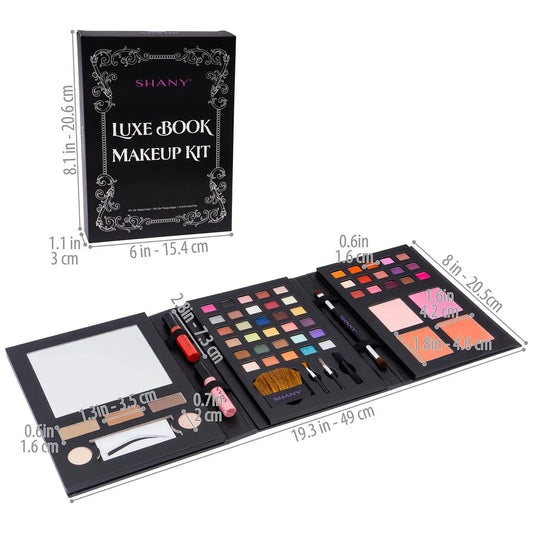 Luxe Book Makeup Set - All In One Travel Cosmetics Palette SHANY
