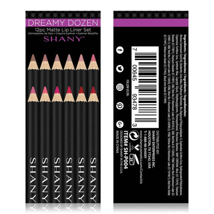 Dreamy Dozen Matte Lip Liner Set - 12 pc SHANY