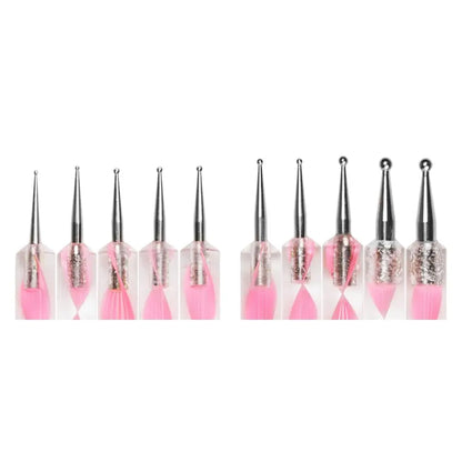 Marbleizing Dotting Pen Brush Sets - set of 5 x 2 way brushes SHANY