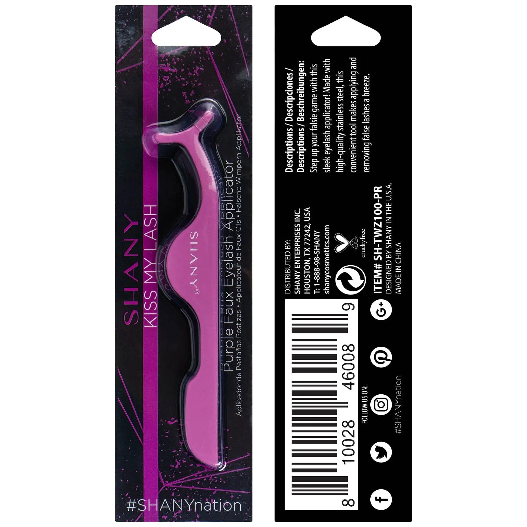 Kiss My Lash Faux Eyelash Applicator Tweezer SHANY