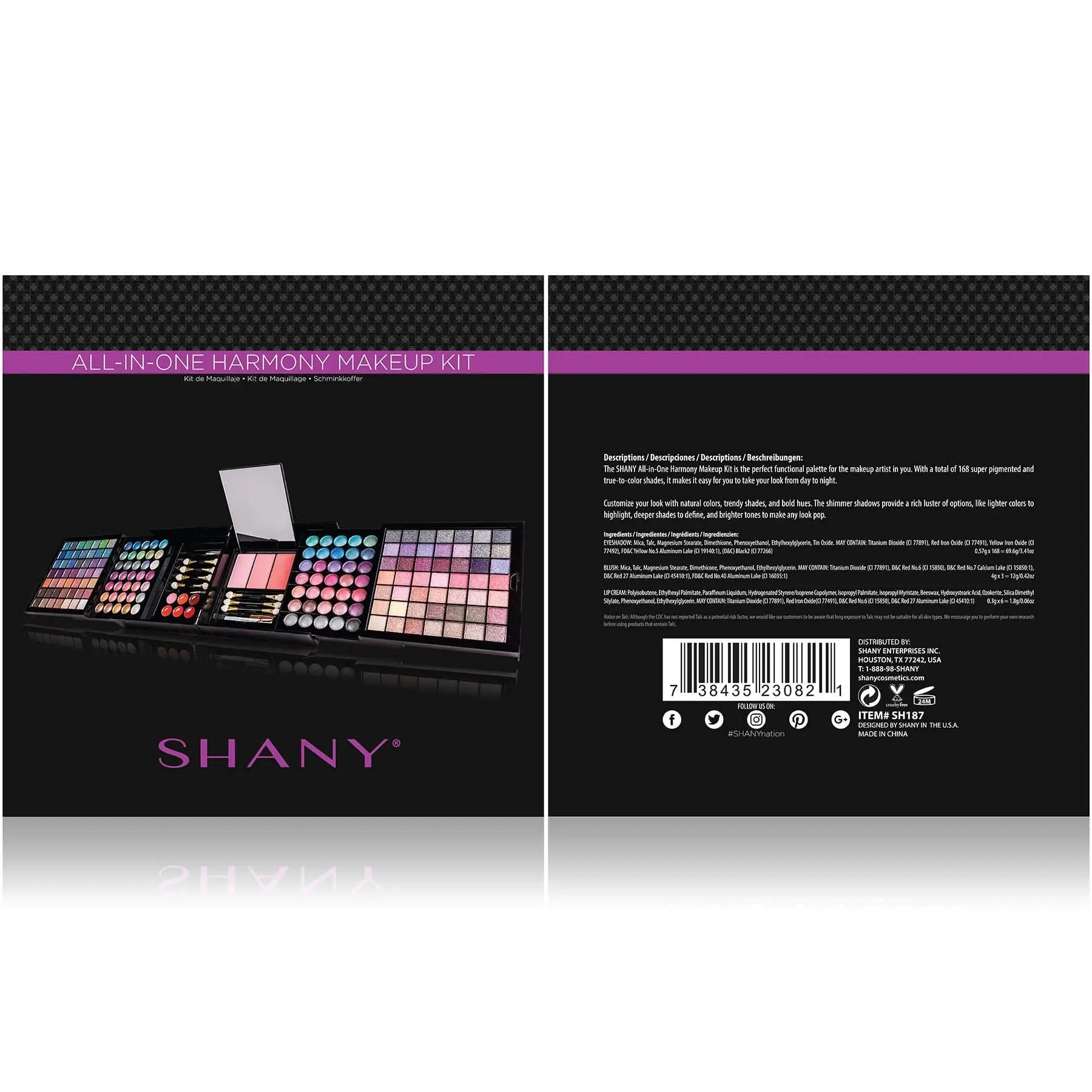 Harmony Makeup Kit - Ultimate Color Combination - Gift set SHANY