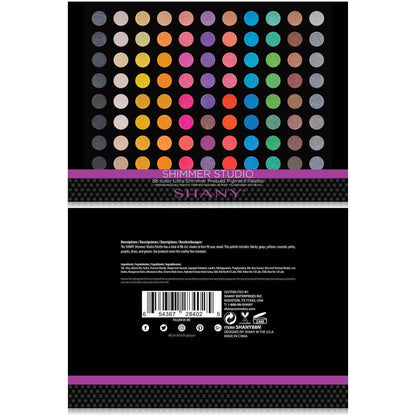 SHIMMER STUDIO, Ultra Shimmer Matte Metallic Eyeshadow Palette SHANY