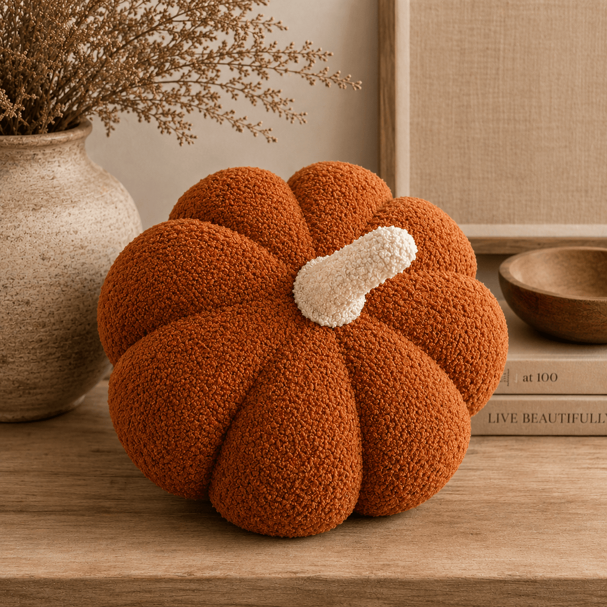 Sherpa Pumpkin & Ghost Pillow Set - Get it from Bo