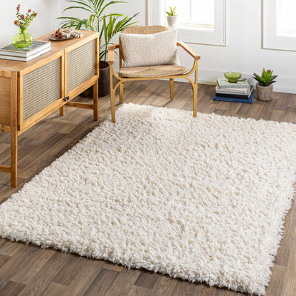 Siari Solid Cream Plush Rug Boutique Rugs