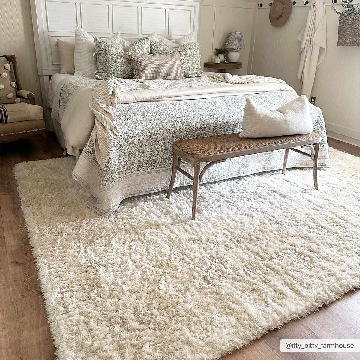 Siari Solid Cream Plush Rug - Get it from Bo