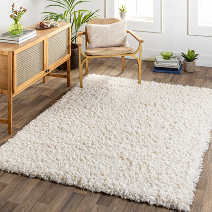 Siari Solid Cream Plush Rug - Get it from Bo