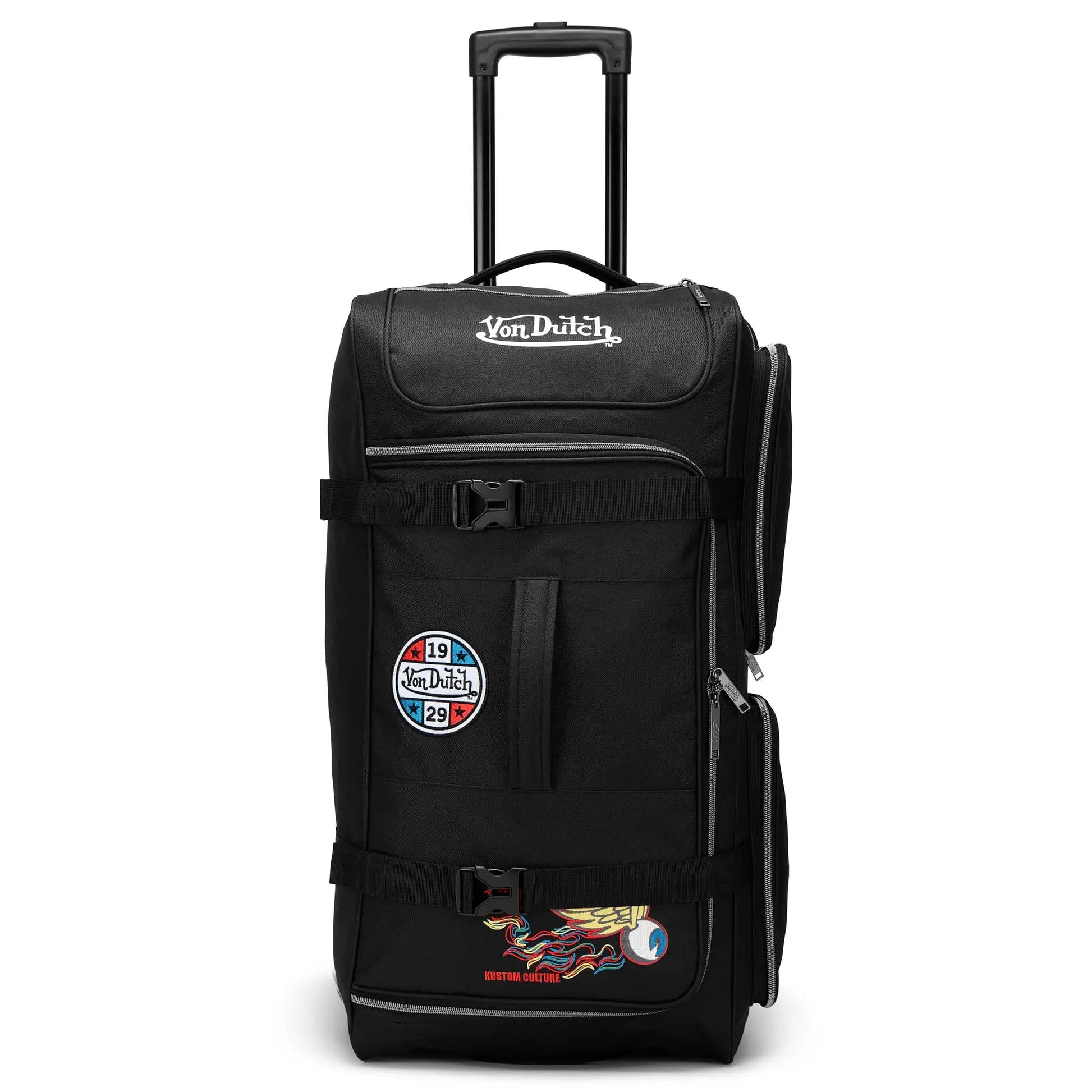 Signature Patch 28" Checked Rolling Duffel - Get it from Bo