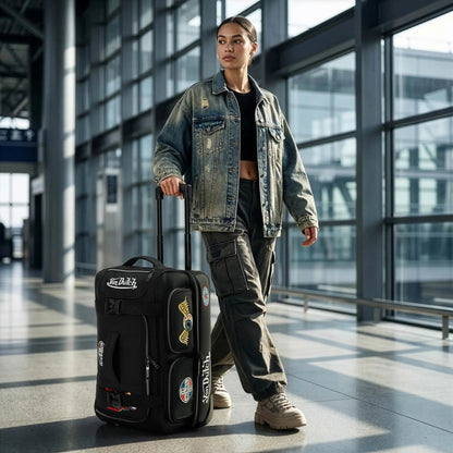 Signature Patch 28" Checked Rolling Duffel - Get it from Bo