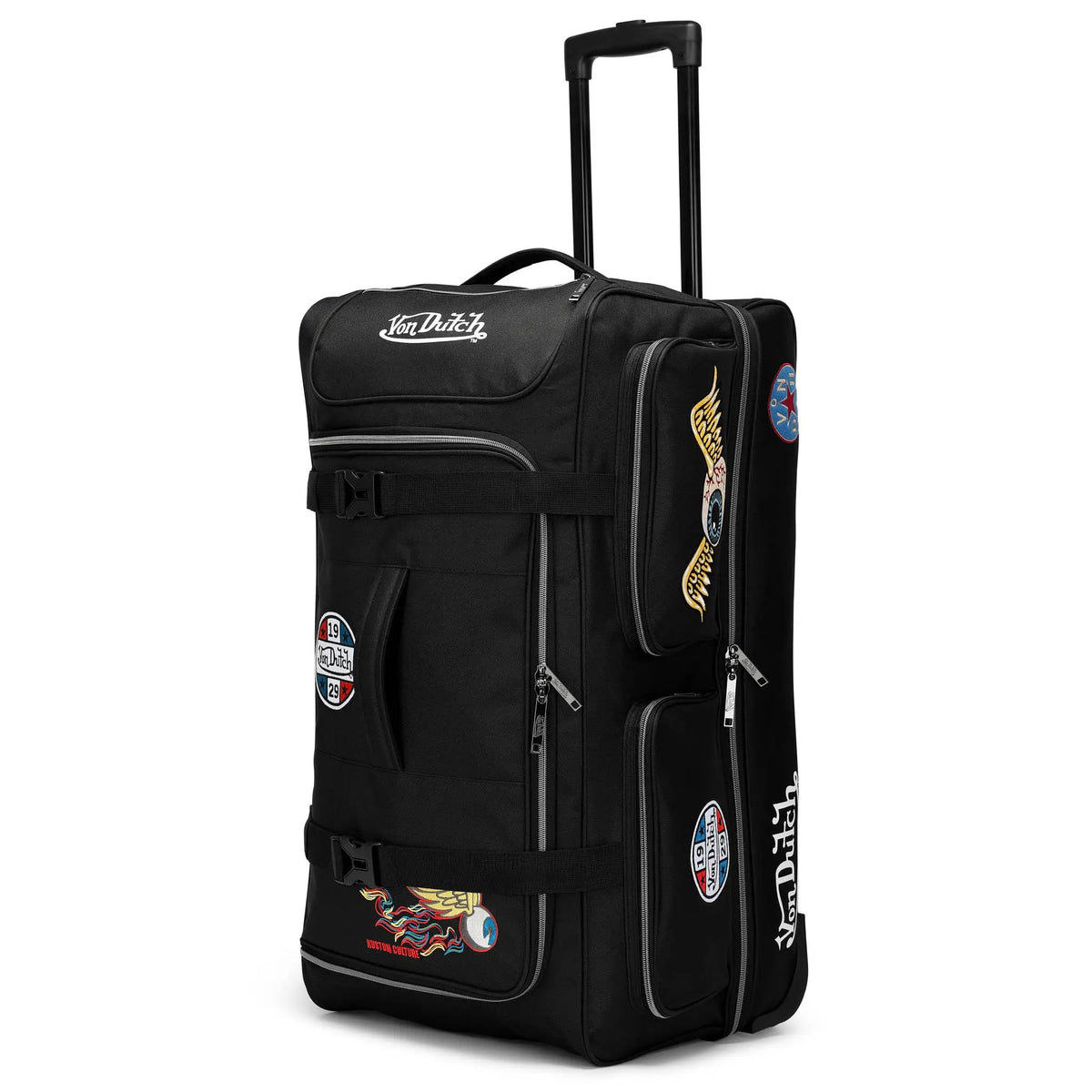 Signature Patch 28" Checked Rolling Duffel - Get it from Bo
