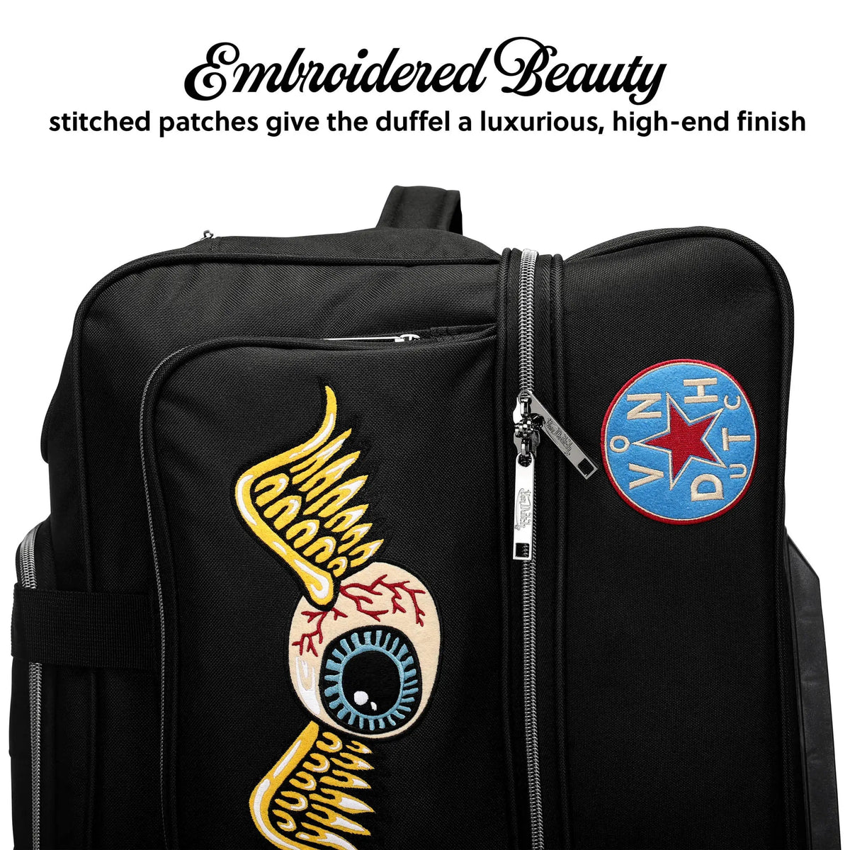 Signature Patch 28" Checked Rolling Duffel - Get it from Bo