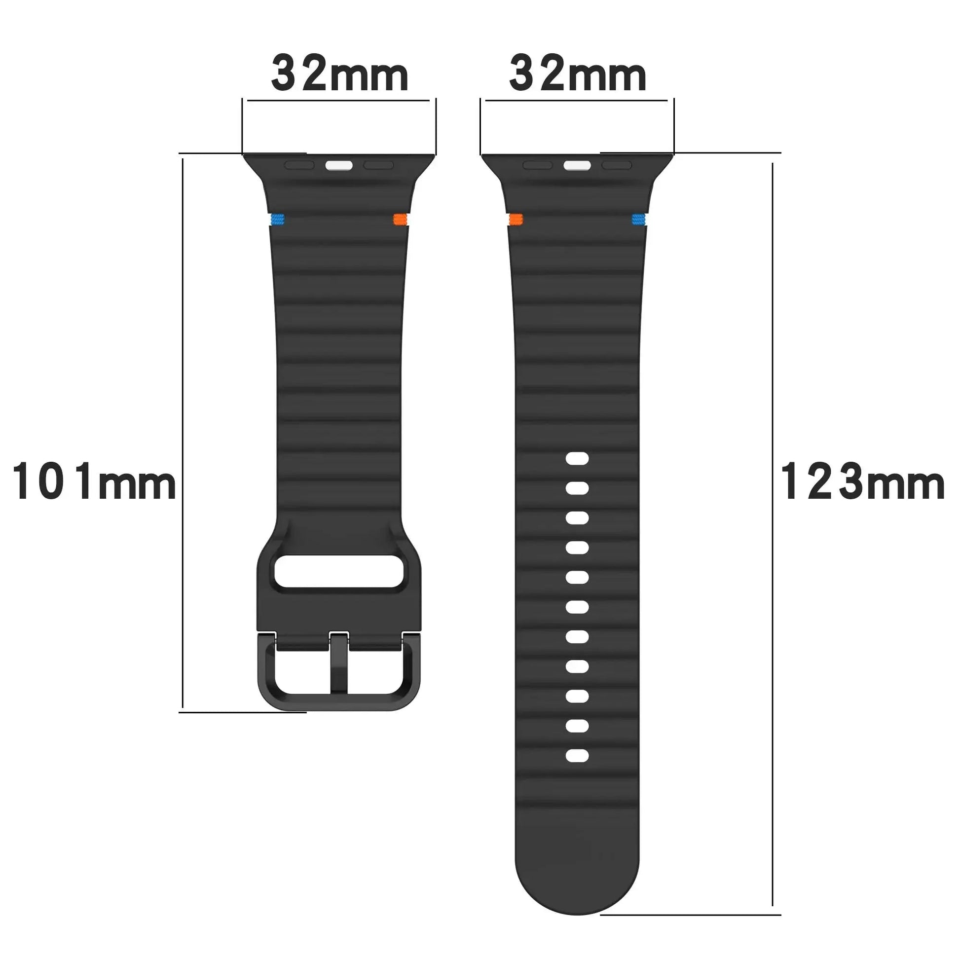 Silicone Strap for Apple watch Ultra Band 49mm 46mm 45mm 42mm 44mm 40mm 41mm correa bracelet belt iWatch series 10 9 8 6 7 5 SE - Get it from Bo