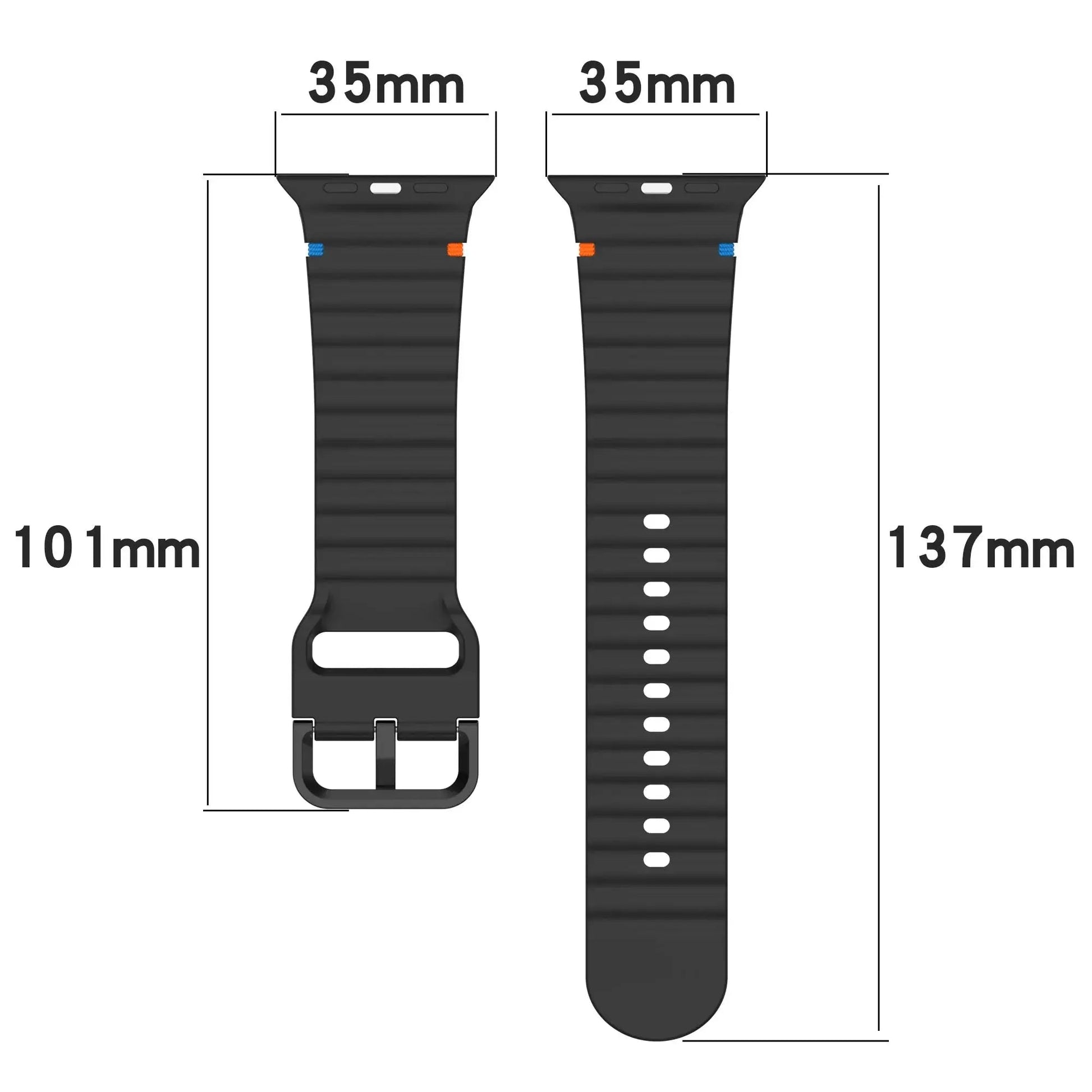Silicone Strap for Apple watch Ultra Band 49mm 46mm 45mm 42mm 44mm 40mm 41mm correa bracelet belt iWatch series 10 9 8 6 7 5 SE - Get it from Bo