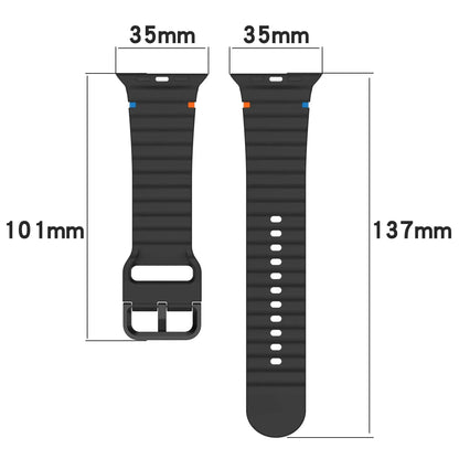 Silicone Strap for Apple watch Ultra Band 49mm 46mm 45mm 42mm 44mm 40mm 41mm correa bracelet belt iWatch series 10 9 8 6 7 5 SE - Get it from Bo