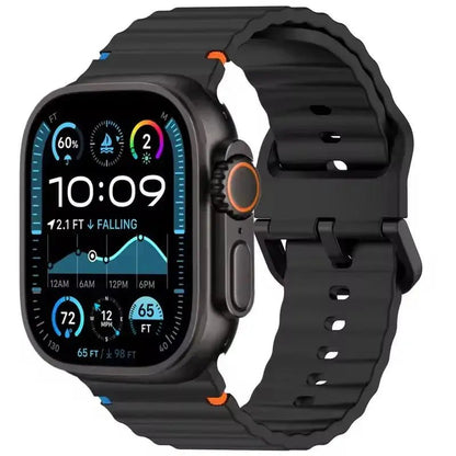 Silicone Strap for Apple watch Ultra Band 49mm 46mm 45mm 42mm 44mm 40mm 41mm correa bracelet belt iWatch series 10 9 8 6 7 5 SE - Get it from Bo