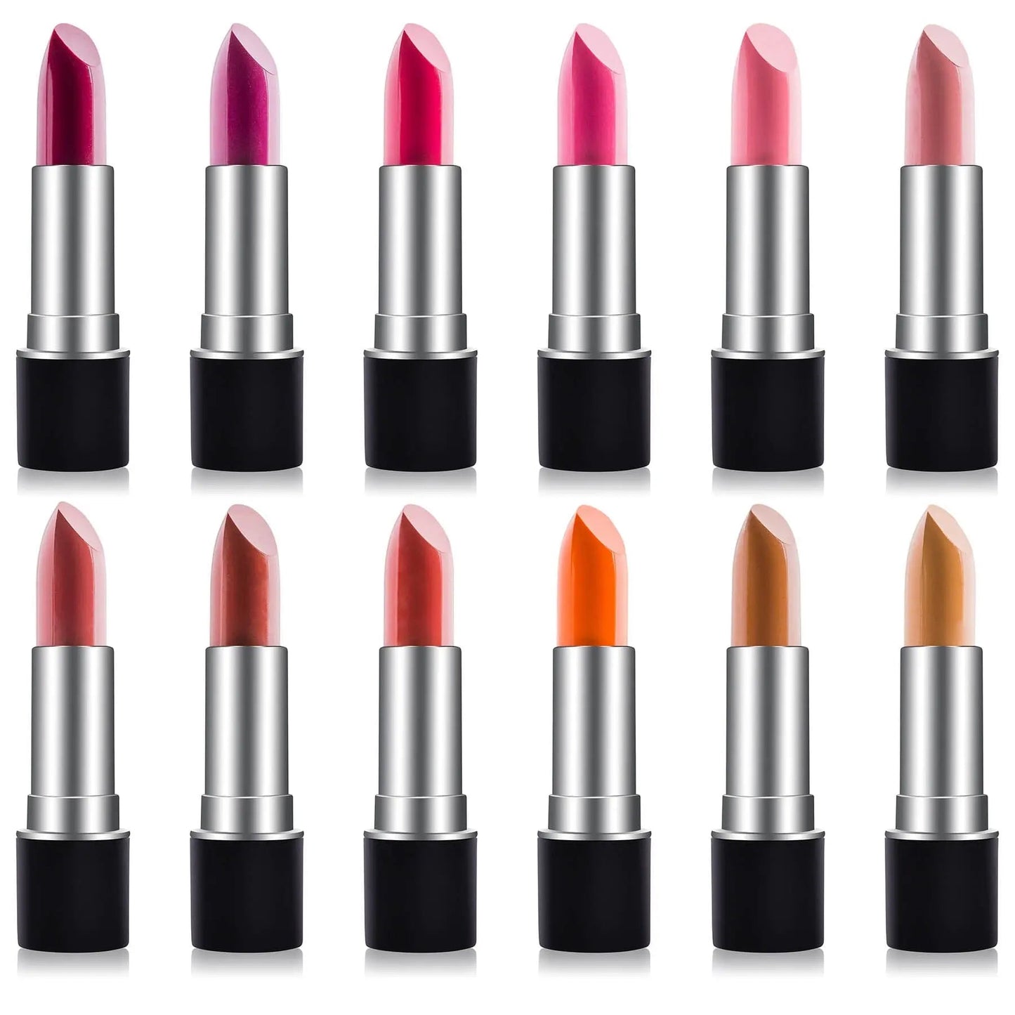 Slick & Shine Lipstick Set - 12 color Long Lasting & Moisturizing - Get it from Bo