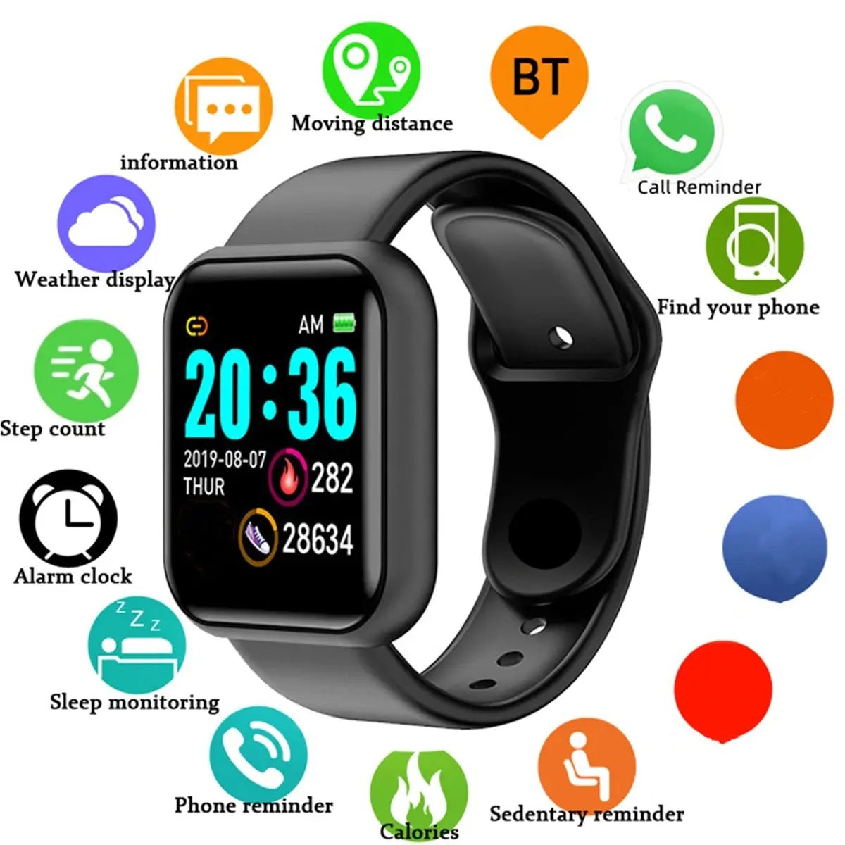 Smart Watch 116 Plus Fitness Tracking Sport Modes - Get it from Bo