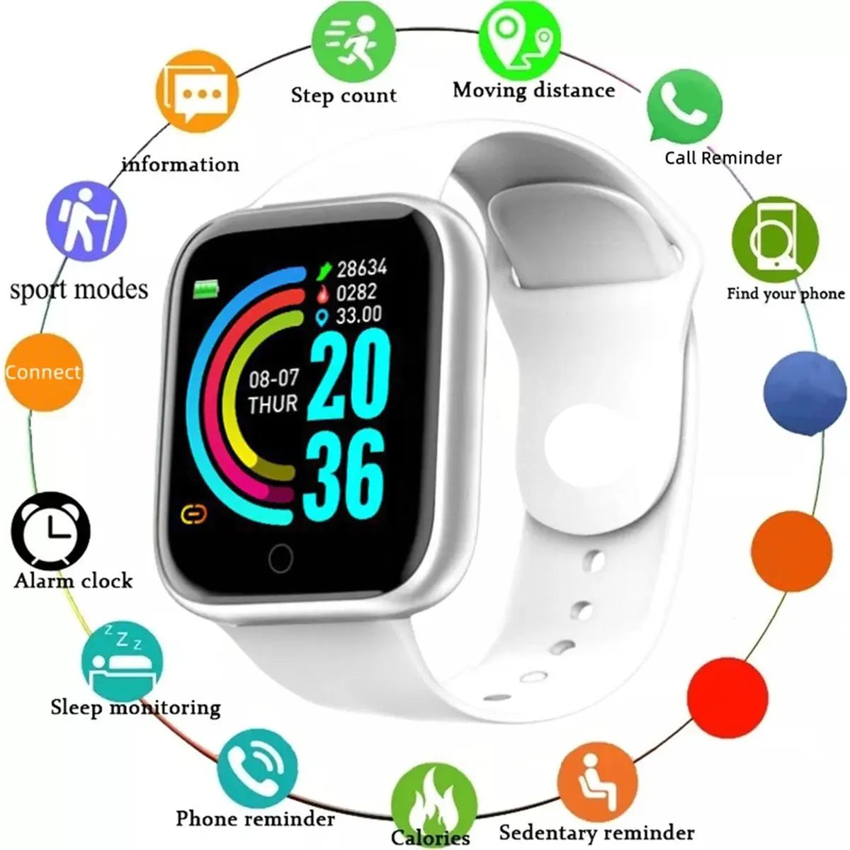 Smart Watch 116 Plus Fitness Tracking Sport Modes - Get it from Bo