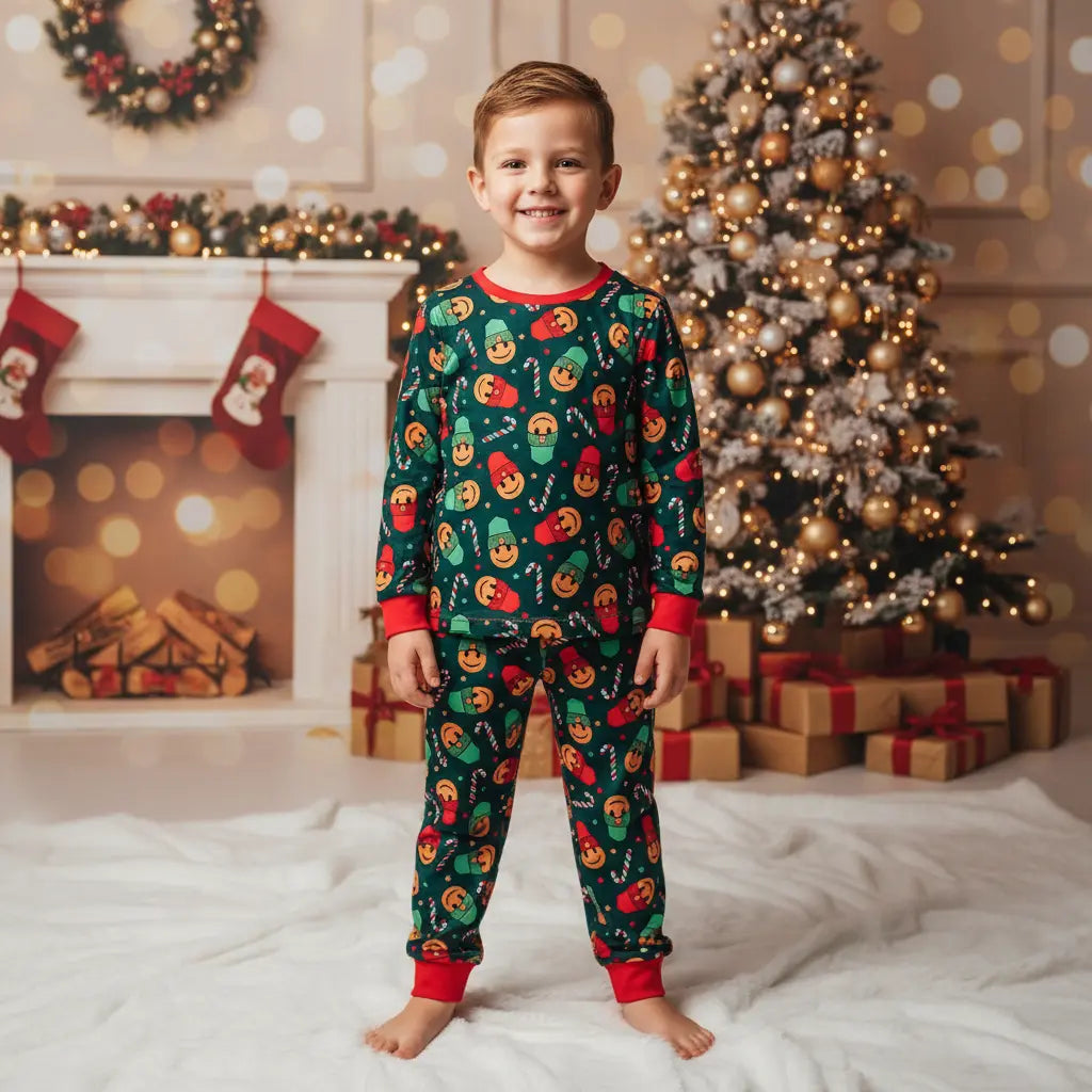 Smiley candy cane Pj set - Get it from Bo