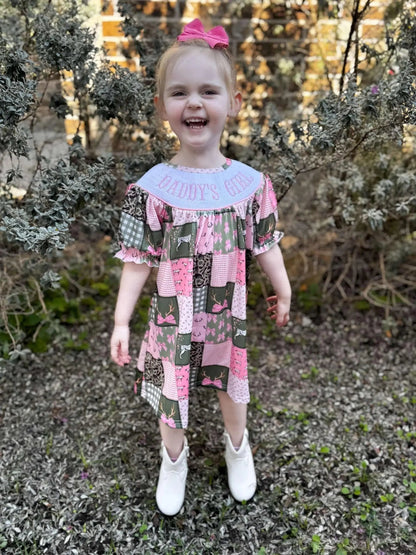 Smocked hunting daddys girl Dress - Get it from Bo