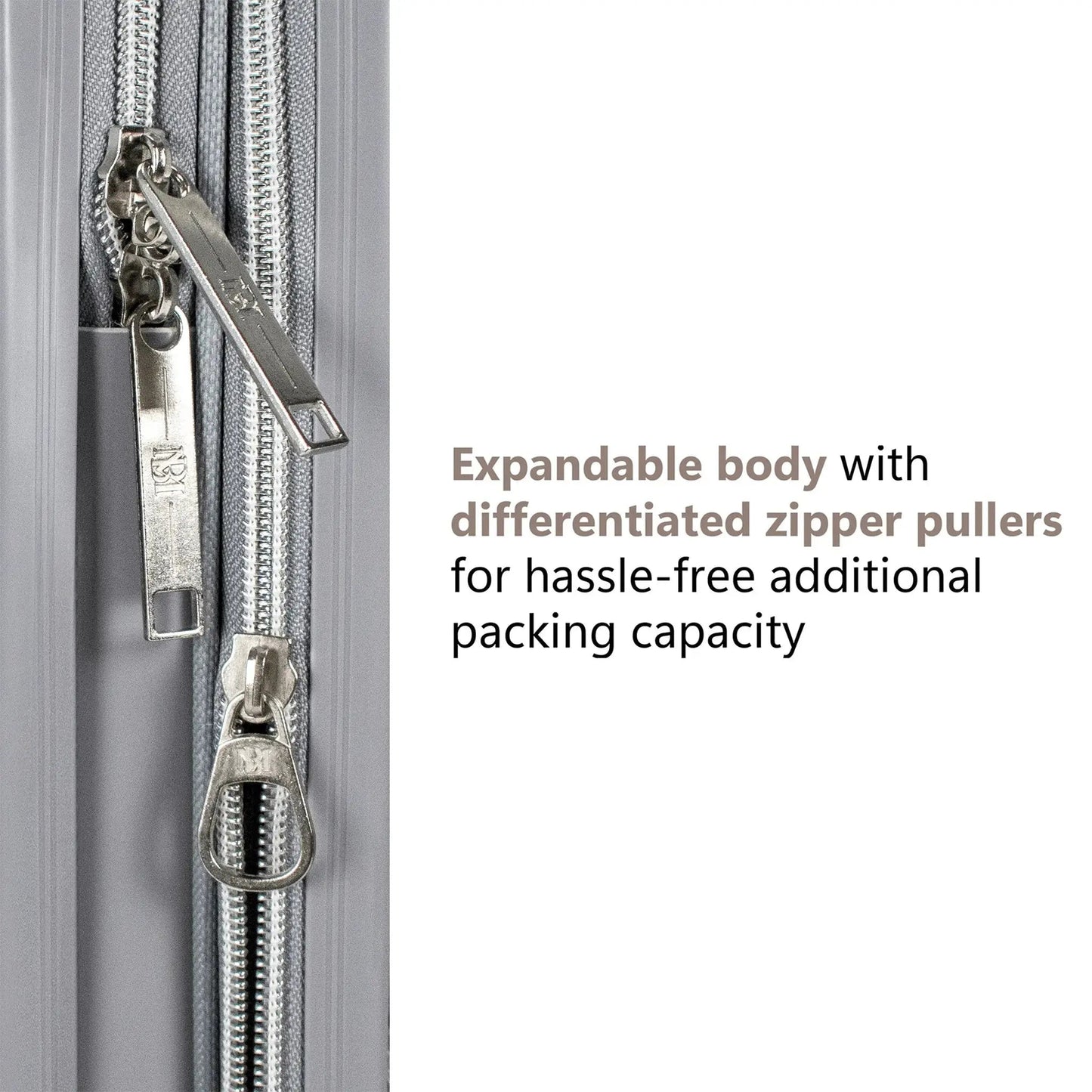 Snakeskin 3 Piece Expandable Classy Luggage Set - Get it from Bo